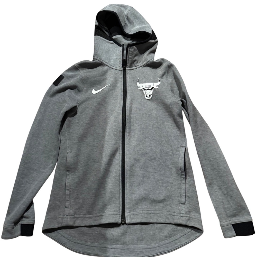 Nike Chicago Bulls Dri-FIT Full Zip Hoodie Gray Men's‎ Small NBA  Streetwear